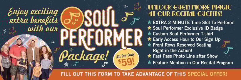 Form Recital Page Web Graphic Soul Performer-orange bar