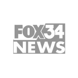 Fox 34 news gray logo