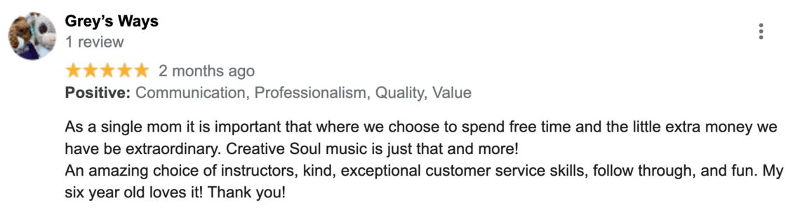 Positive Review