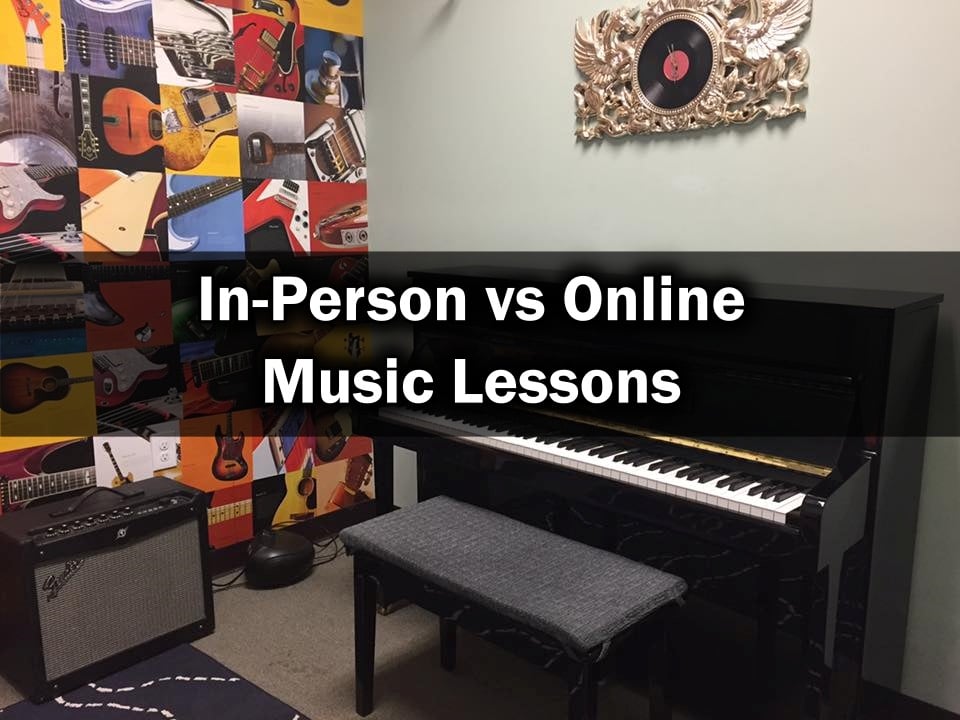 in-person vs online music lessons blog cover